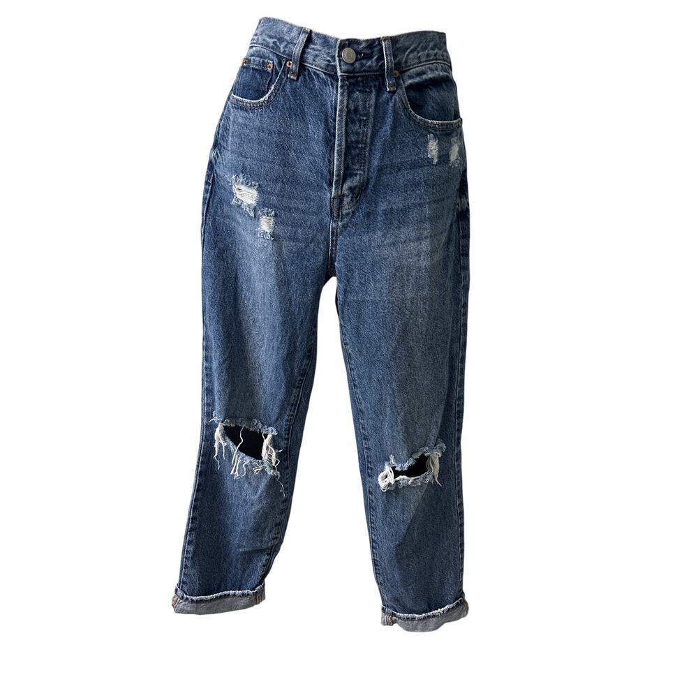 Pacsun 100% cotton “dad jeans” sz 25 button fly streetwear